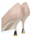 Dark beige elegant pumps with a stylish heel DLO2444