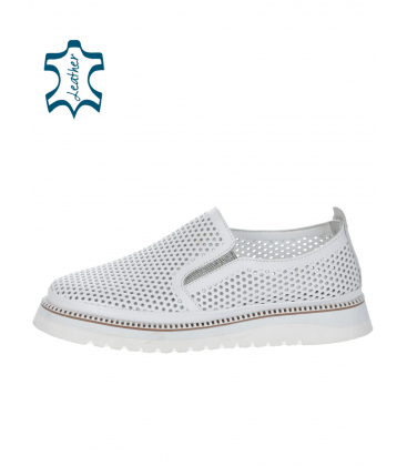 White perforated shoes 141192