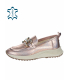 Pink metallic slip-on sneakers with decoration 2444