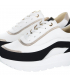 Comfortable white and black sneakers n824