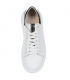 White sneakers with a black heel n408s2