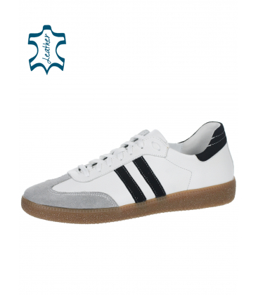 Stylish white retro sneakers N1068
