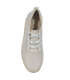 Beige leather sneakers on a beige sole DTE1087