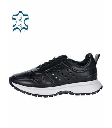 Black perforated sneakers of the brand MISSQ 2412