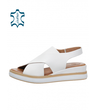 White comfortable sandals 108808