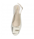  Beige leather shoes with open heel and decoration 2445