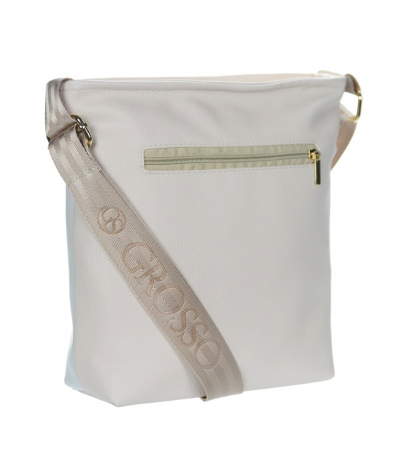 White practical handbag with Martin print