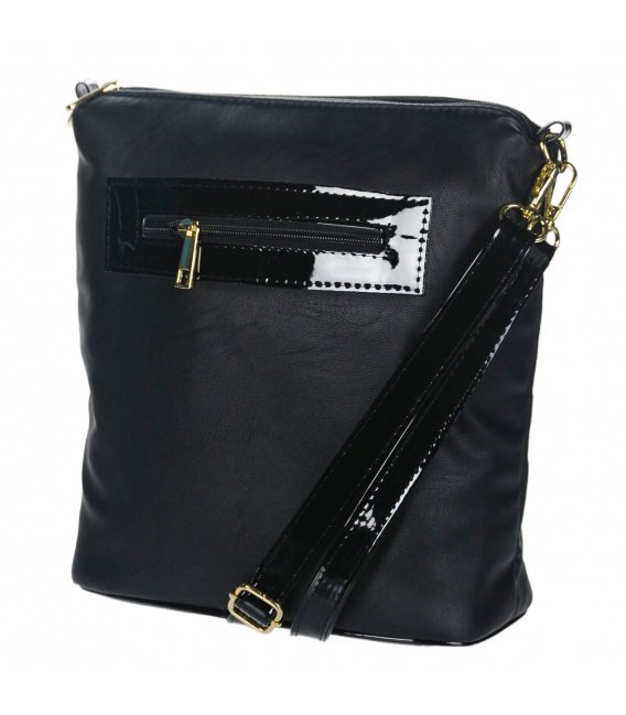 Simple black handbag Adela
