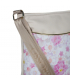 Beige practical handbag with Martina flower pattern