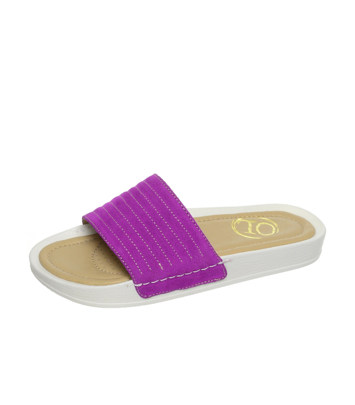 Fuchsia flip-flops with a soft cushion DSL031