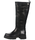 Black camouflage high boots 0246835
