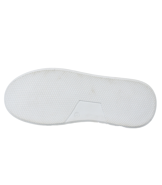 Gold perforated sneakers with logo OL 2493