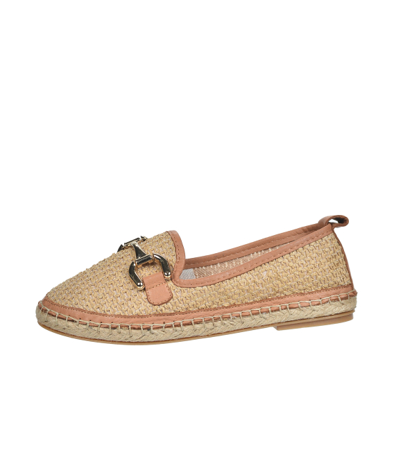 Raffia low shoes beige 368