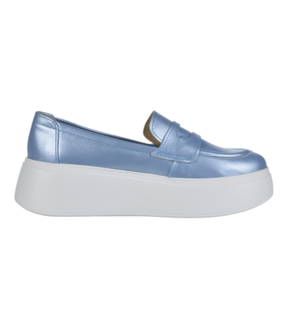 Blue stylish loafers 2496