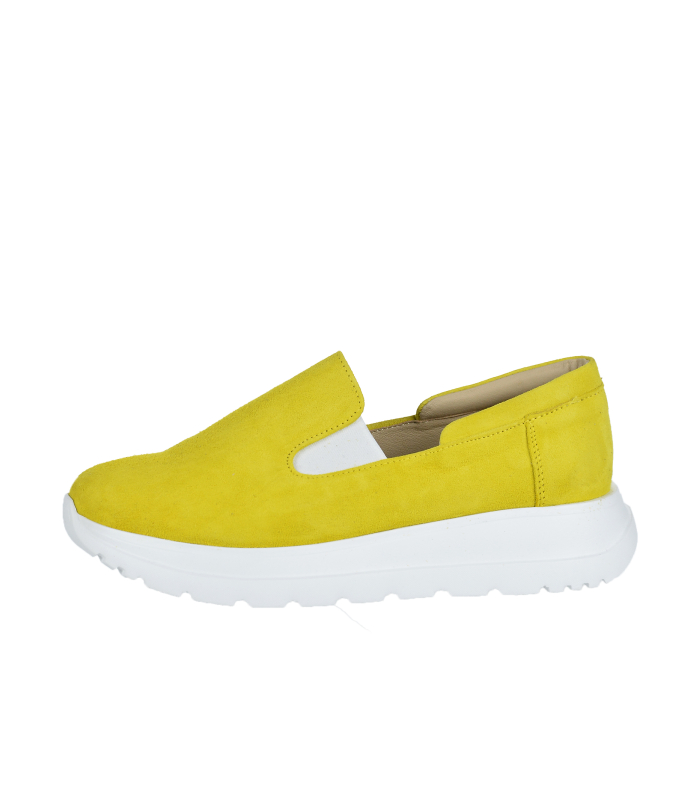 Yellow slip-on loafers DTE054