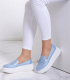 Blue stylish loafers 2496