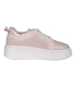 Women's beige-gold sneakers 2602
