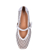 Women's white court shoes with a mesh pattern G064 00301 col. 6012