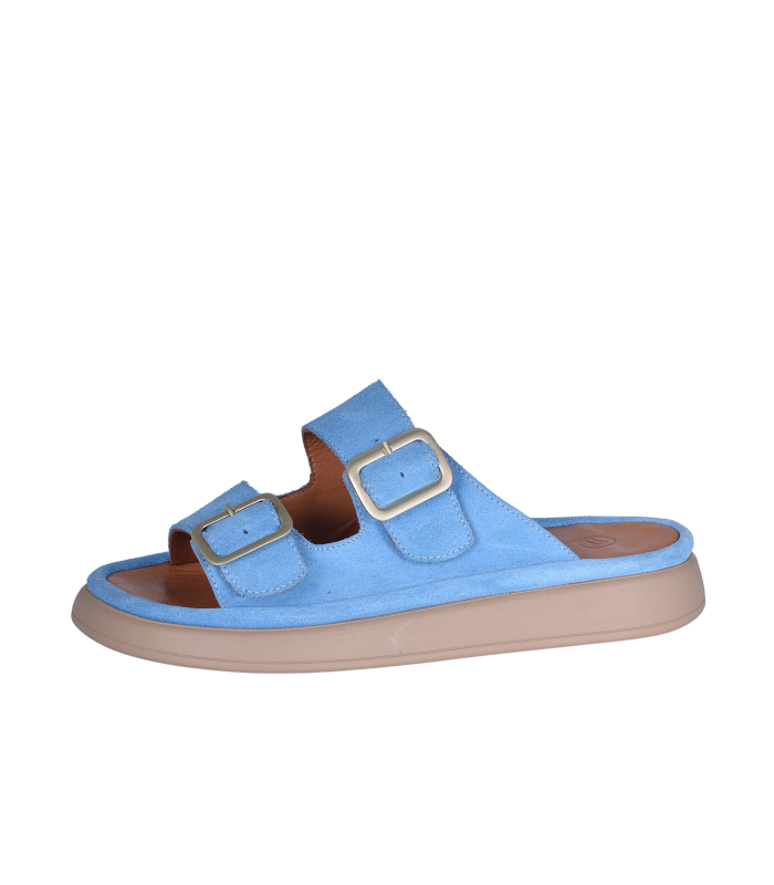 Women's modern blue slippers P198 113-05V