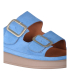 Women's modern blue slippers P198 113-05V