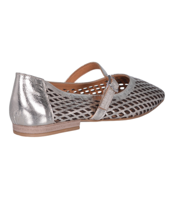 Women's gold pumps with mesh pattern G064 00301