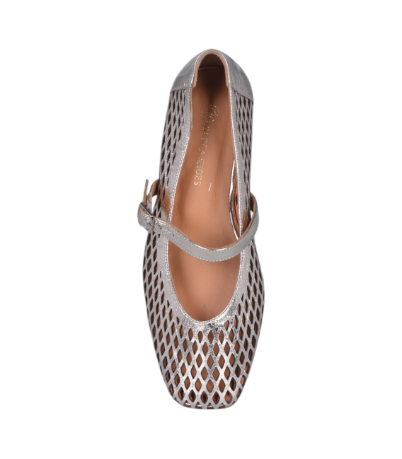 Women's gold pumps with mesh pattern G064 00301