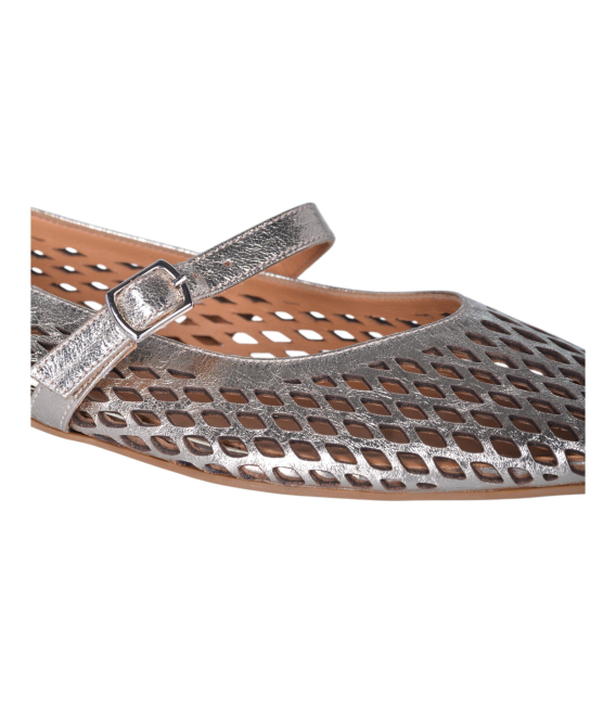 Women's gold pumps with mesh pattern G064 00301