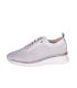 Women's perforated white sneakers 2765