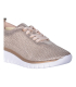 Women's perforated gold sneakers 2765