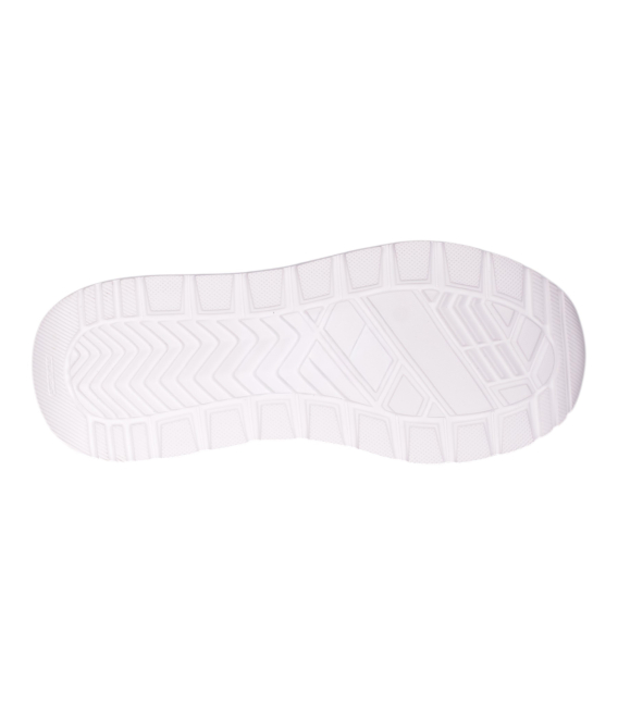 Women's perforated white-silver sneakers 2770