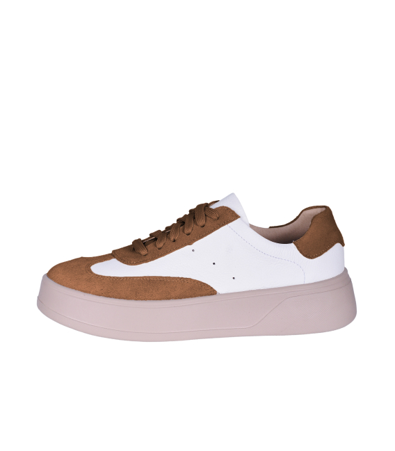 Cognac leather sneakers 2526