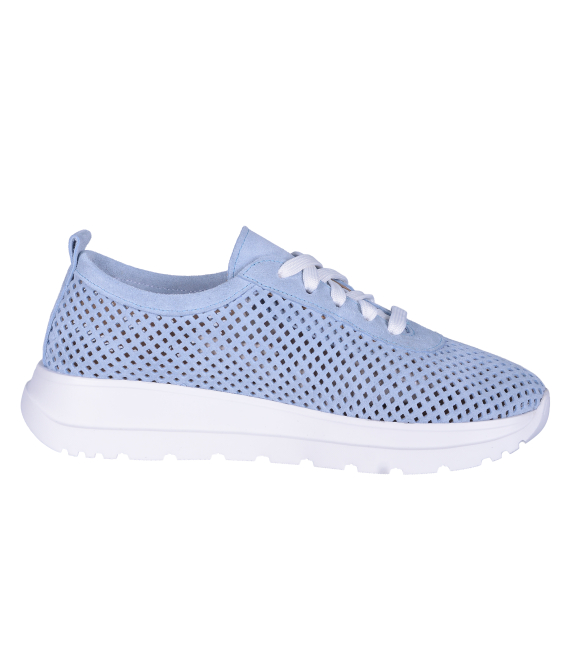 Blue perforated sneakers 2532