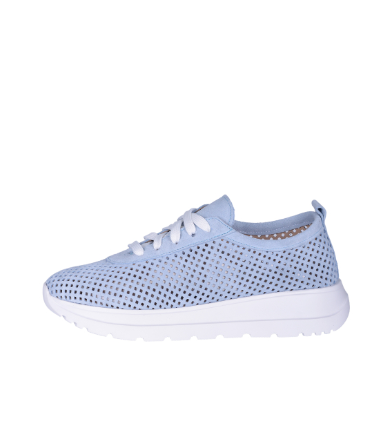 Blue perforated sneakers 2532