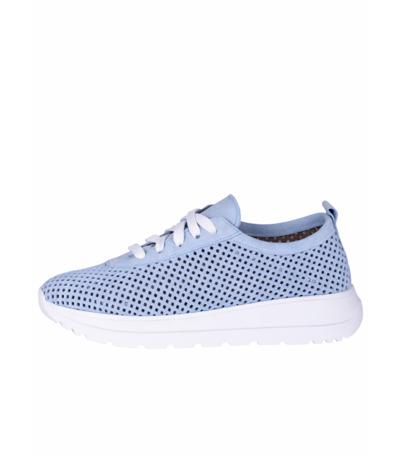 Blue perforated sneakers 2532