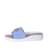 Pale blue sports slippers with FF print DSL7650