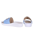 Pale blue sports slippers with FF print DSL7650
