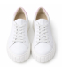Discounted set of white sneakers with pink heel and ruffles on the tongue 8000+Sofia handbag