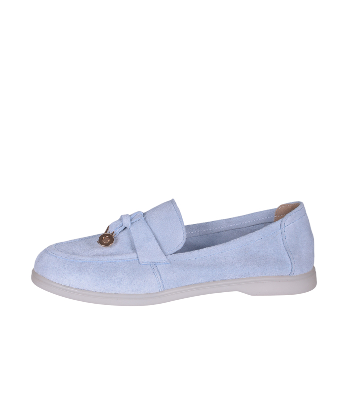 Women's blue low shoes 041-3012-1