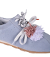 Blue sneakers with lace decoration 444.25950