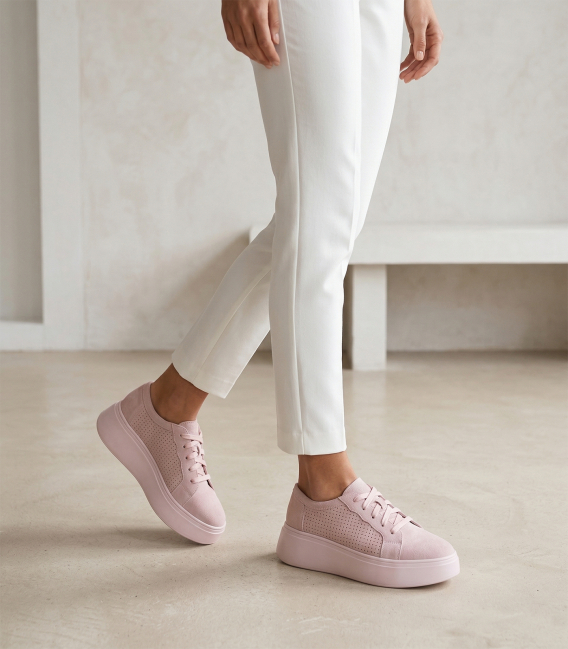 Women's beige sneakers 2493