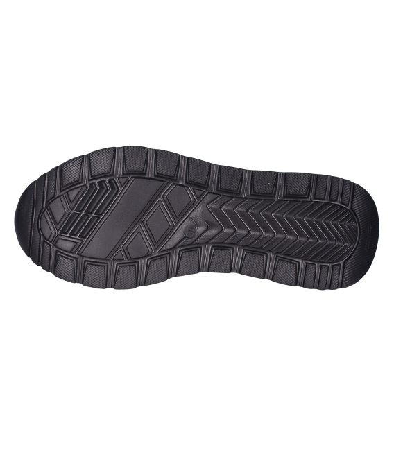 Black perforated slip-on loafers DTE054