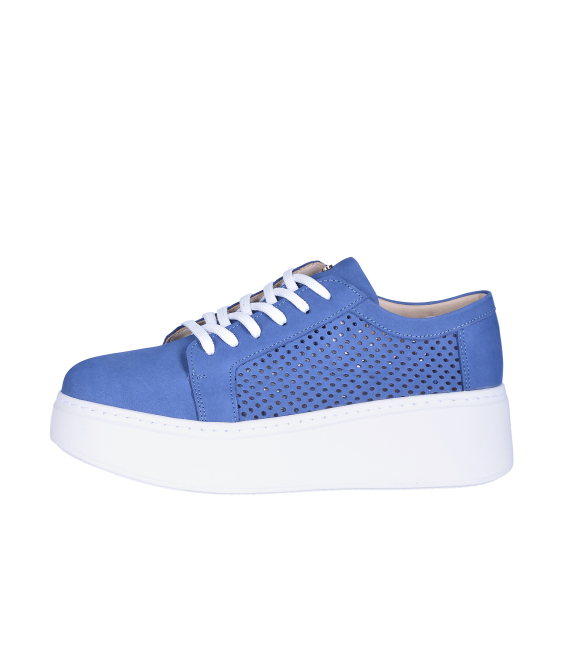 Blue perforated sneakers 8000