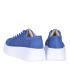 Blue perforated sneakers 8000