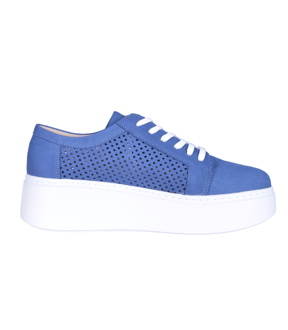 Blue perforated sneakers 8000