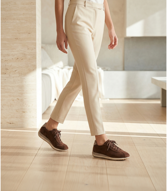 Women's comfortable perforated sneakers 186.8006