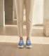 Blue perforated sneakers 8000