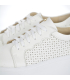 White perforated sneakers with logo OL 2493