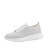 White perforated sneakers 101-2626