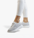 White perforated sneakers 101-2626