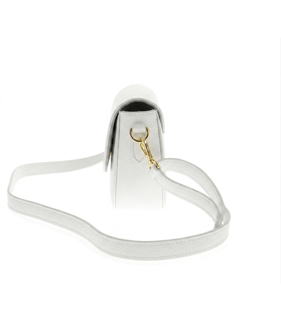 Discounted set of white perforated sneakers 2532 + Linda handbag